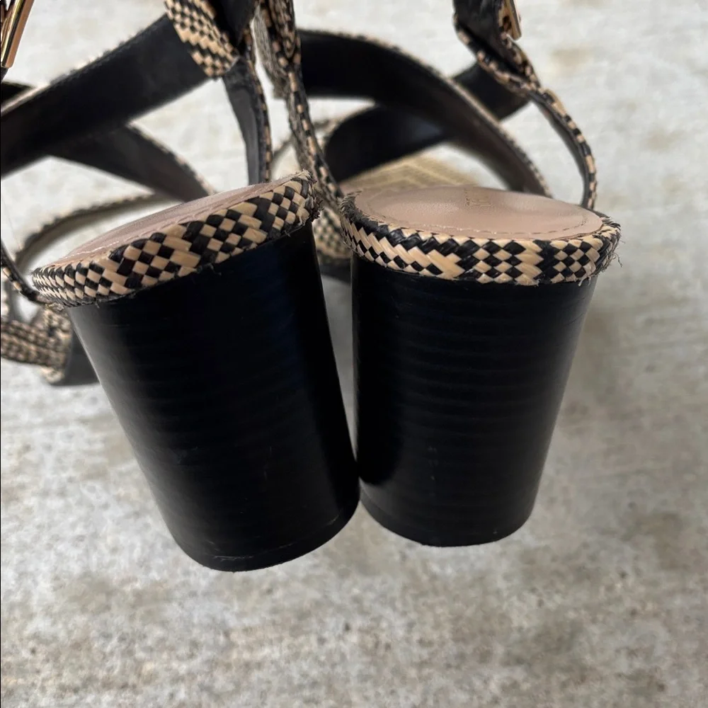 Kelly & Katie Frannie woven block heel sandals